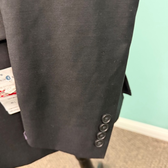 Calvin Klein mens suit jacket size 40L in black - Picture 4 of 8